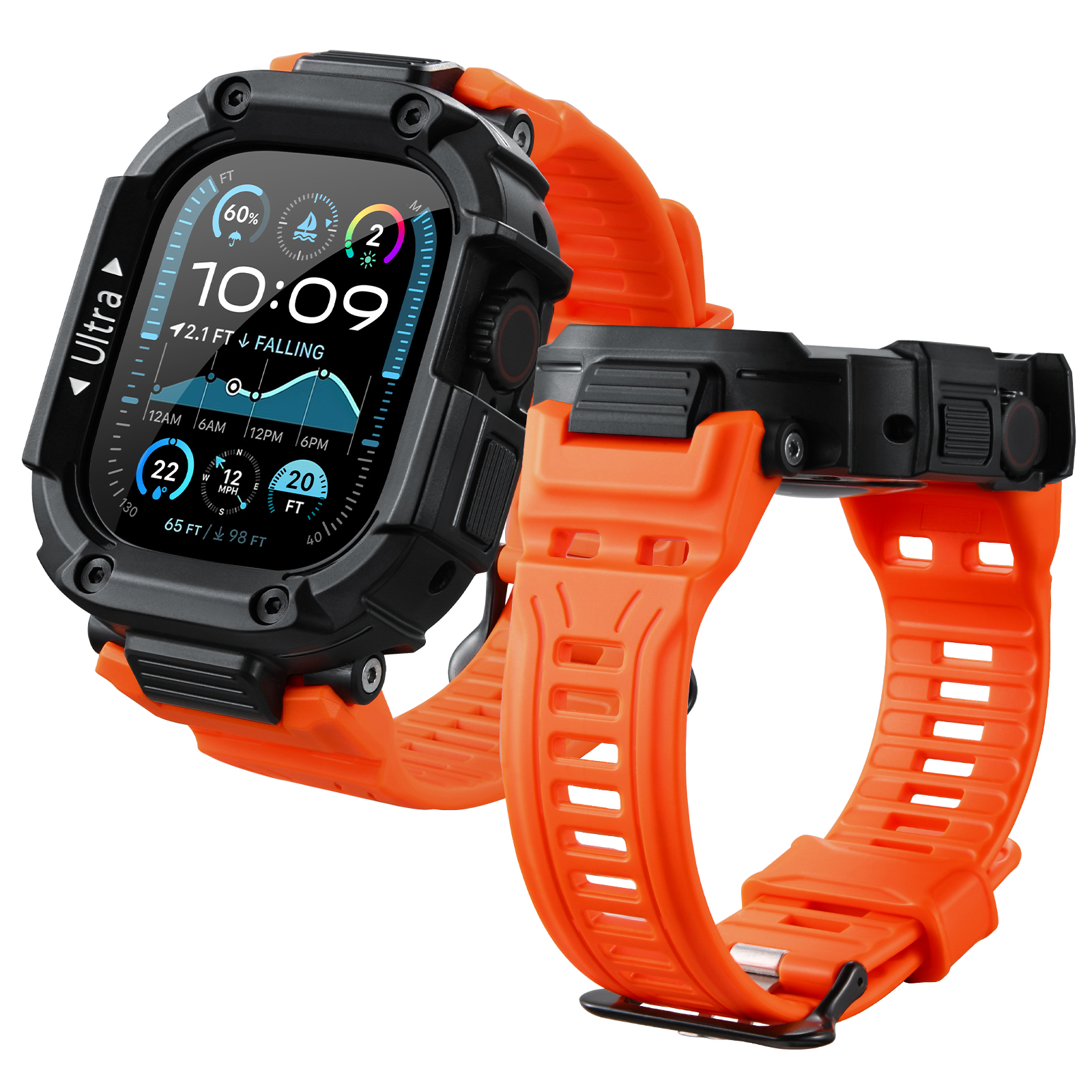 Oatsbasf for Apple Watch Ultra - Watch Case Bumper reseña y precio