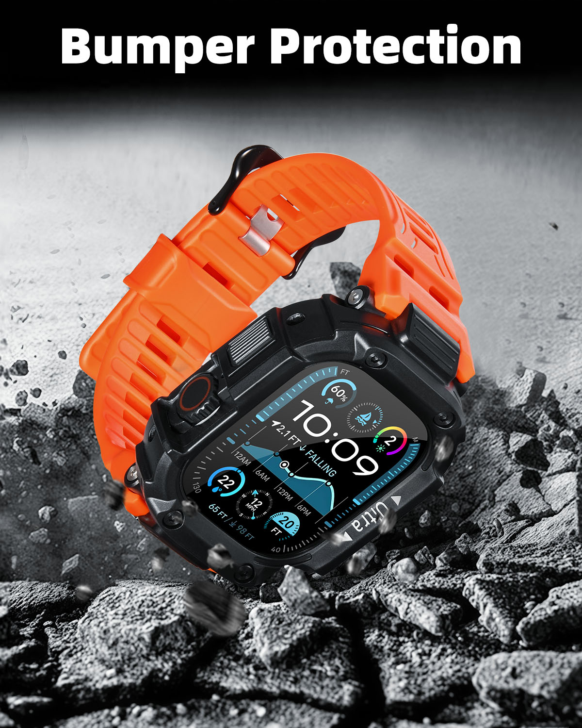 Oatsbasf for Apple Watch Ultra - Watch Case Bumper reseña y precio