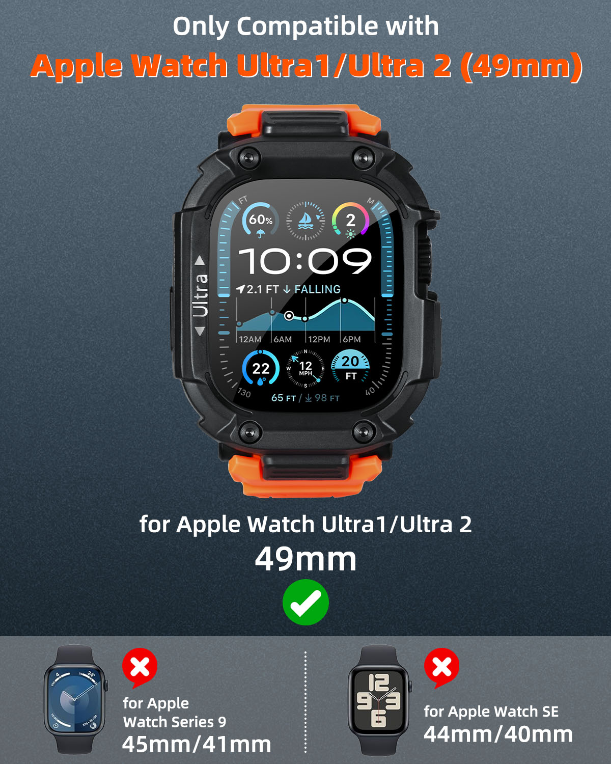 Oatsbasf for Apple Watch Ultra - Watch Case Bumper reseña y precio