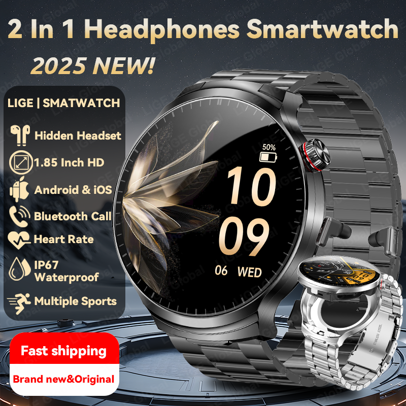LIGE TWS 2 In 1 Headset Smart  - Smartwatch Headset reseña y precio