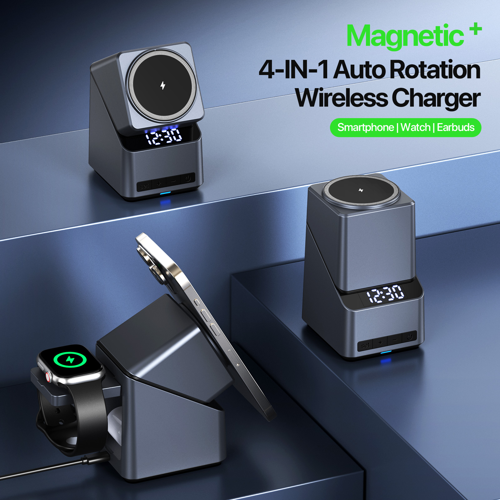 Magnetic 4 in 1 Auto Rotation  - Smartwatch Ac reseña y precio