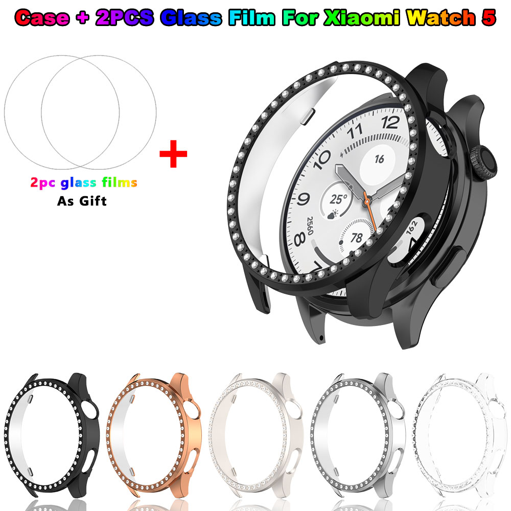Bling PC Case + Glass Film For - Android Smartwatch Accessories reseña y precio