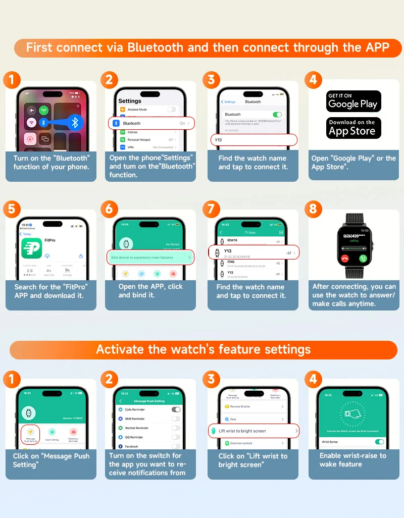 Smart Watch For Android IOS Wa - Smartwatch Id reseña y precio