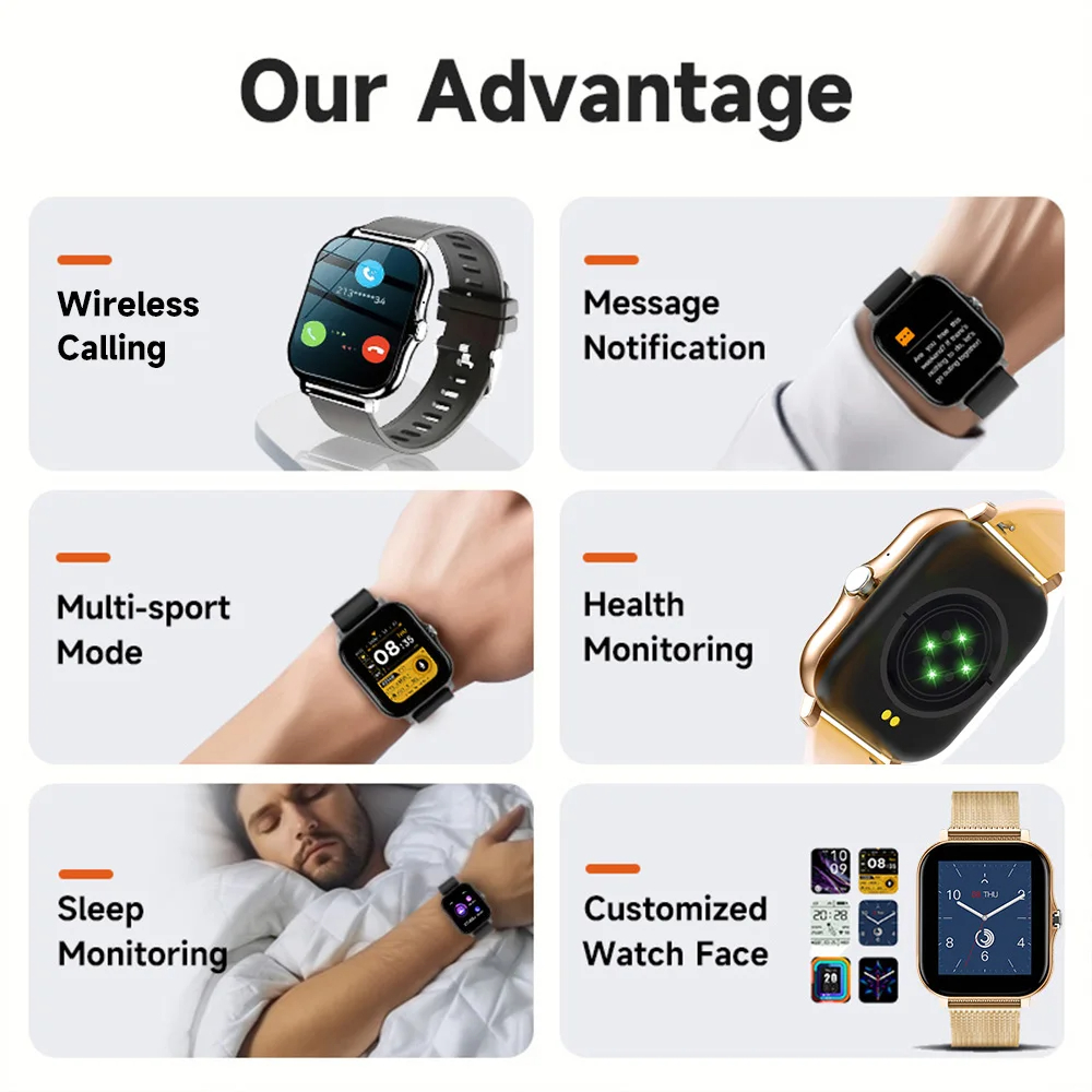 Smart Watch For Android IOS Wa - Smartwatch Id reseña y precio
