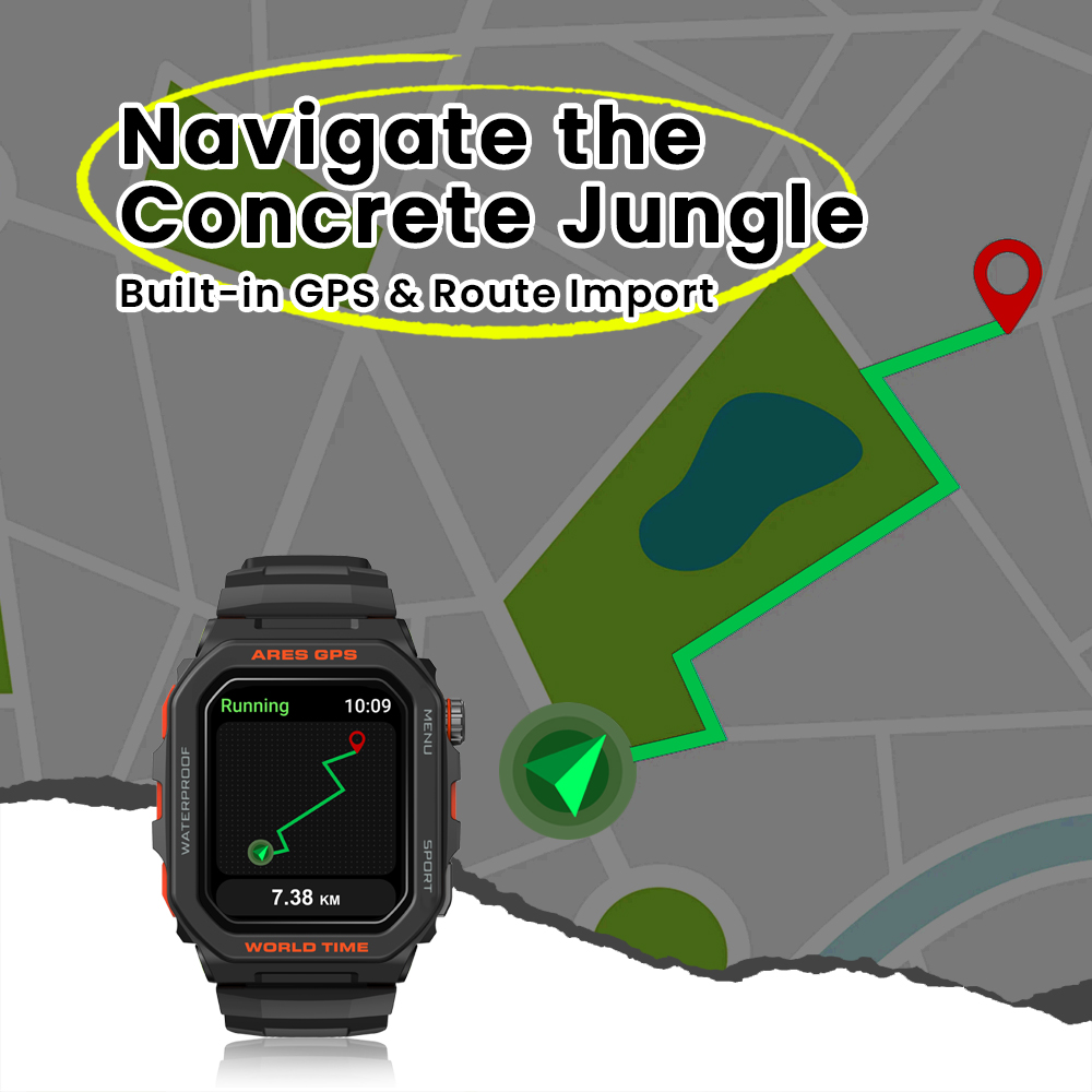 New Zeblaze Ares GPS Smart Wat - Smartwatch Face reseña y precio