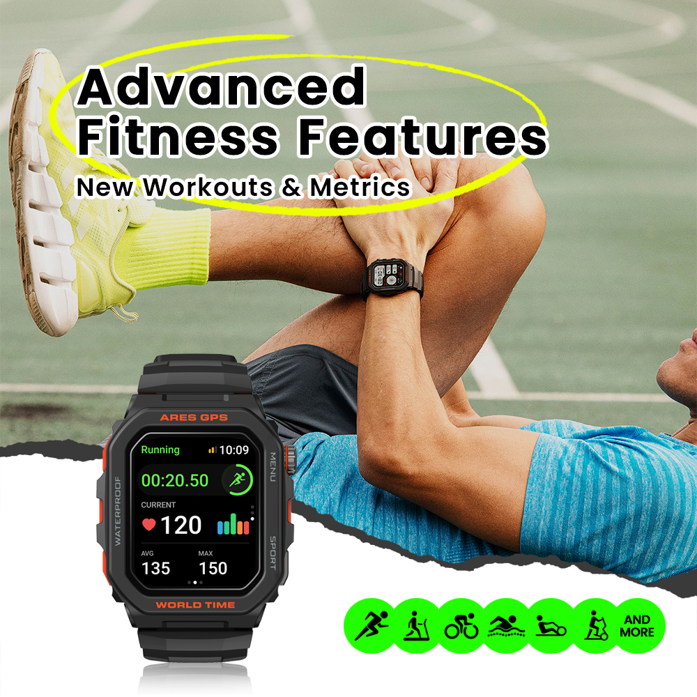 New Zeblaze Ares GPS Smart Wat - Smartwatch Face reseña y precio
