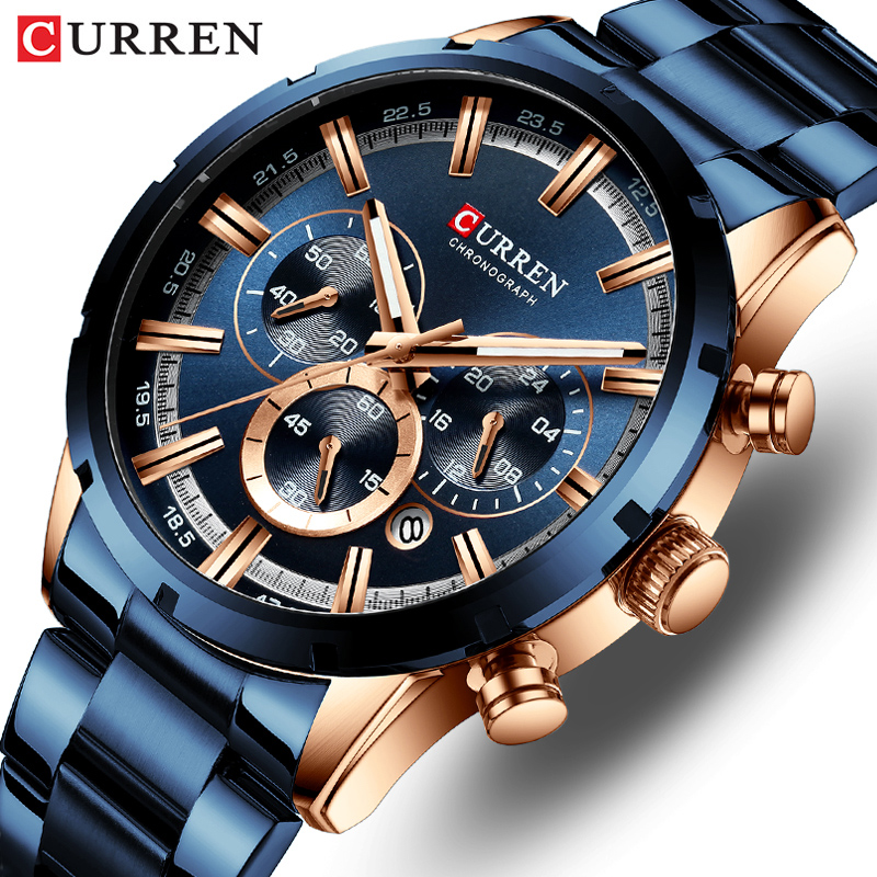 Curren Men's Watch Blue Dial S - Smartwatch Guess reseña y precio