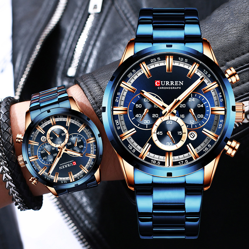 Curren Men's Watch Blue Dial S - Smartwatch Guess reseña y precio