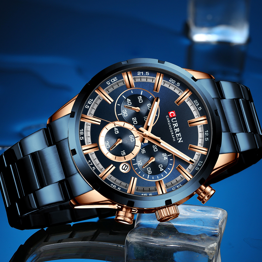 Curren Men's Watch Blue Dial S - Smartwatch Guess reseña y precio