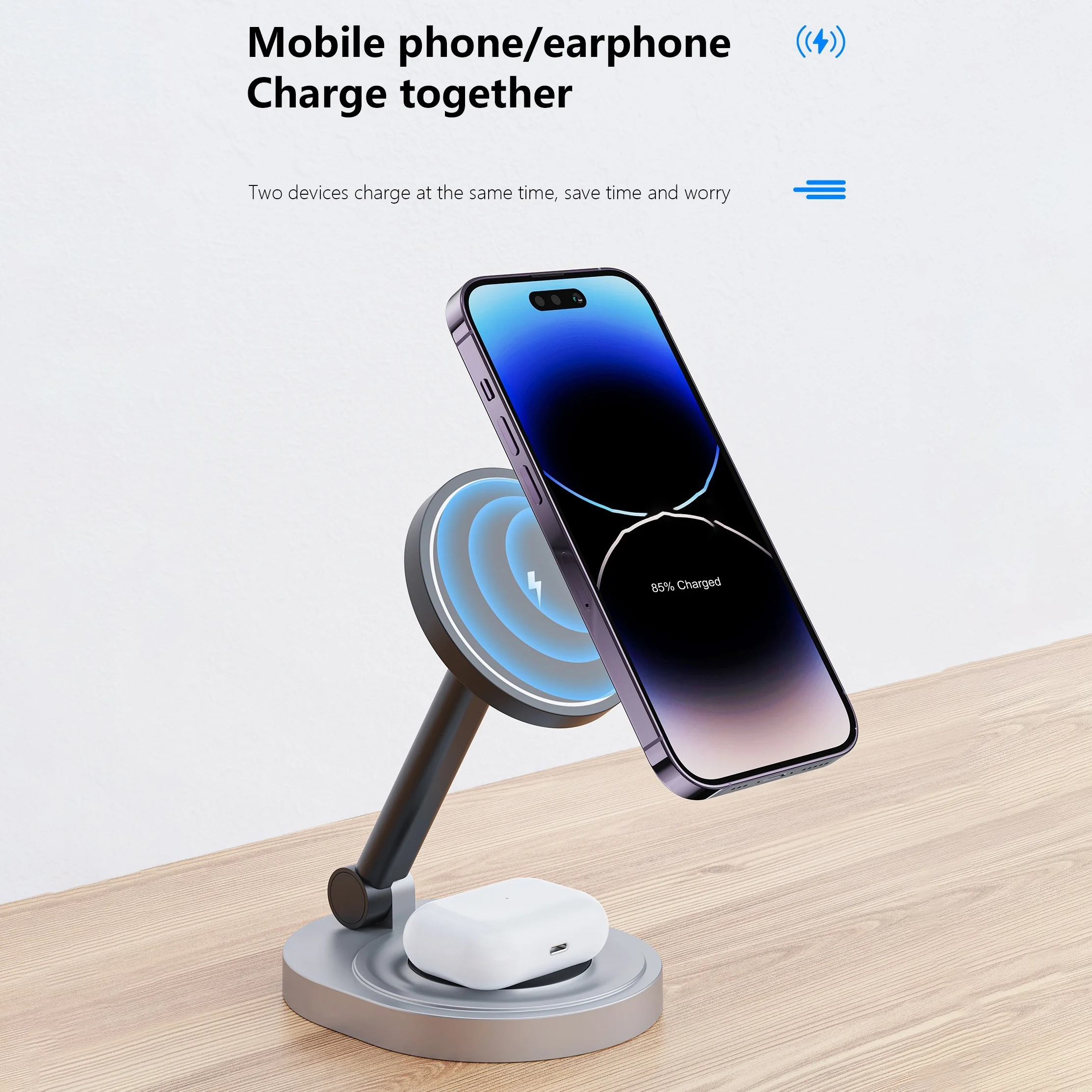 2 In 1 Magnetic Wireless Charg - Smartwatch Ac reseña y precio