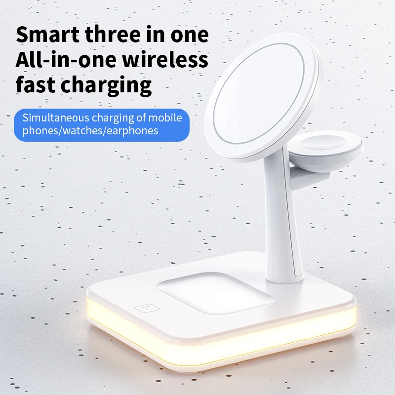 3 in 1 Wireless Chargers Stand - Smartwatch Ac reseña y precio