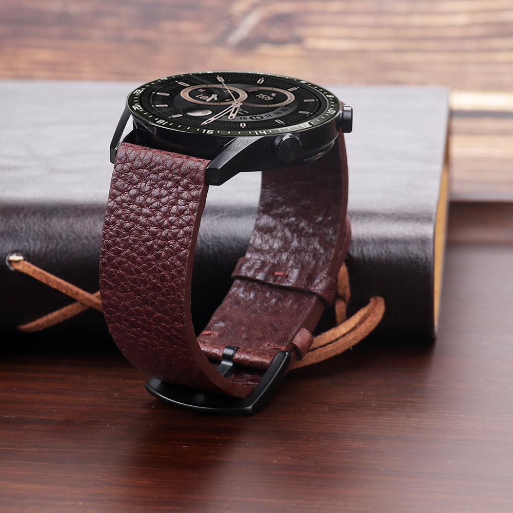 22mm Genuine Calfskin Leather  - Smartwatch Accessories Shop reseña y precio