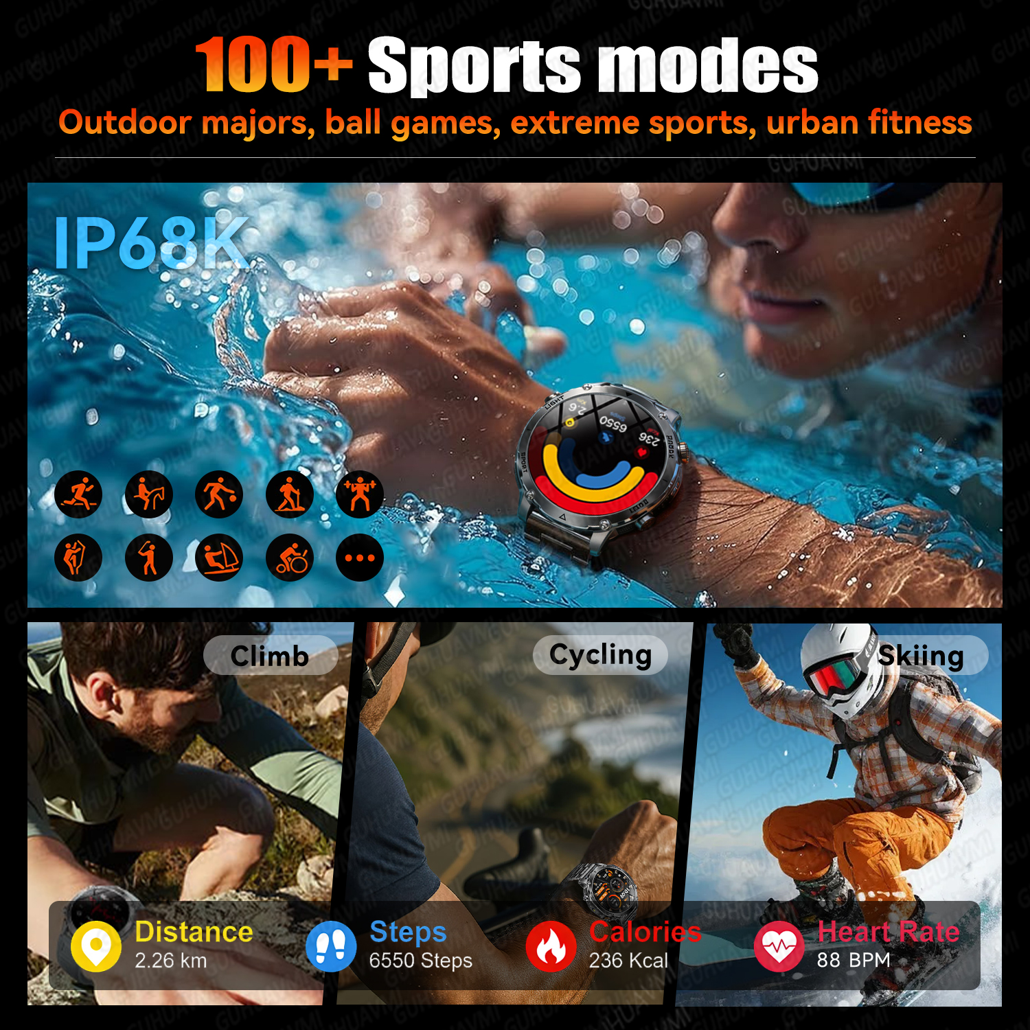 Newly Durable 1400mAh Large Ba - Android Smartwatch Accessories reseña y precio