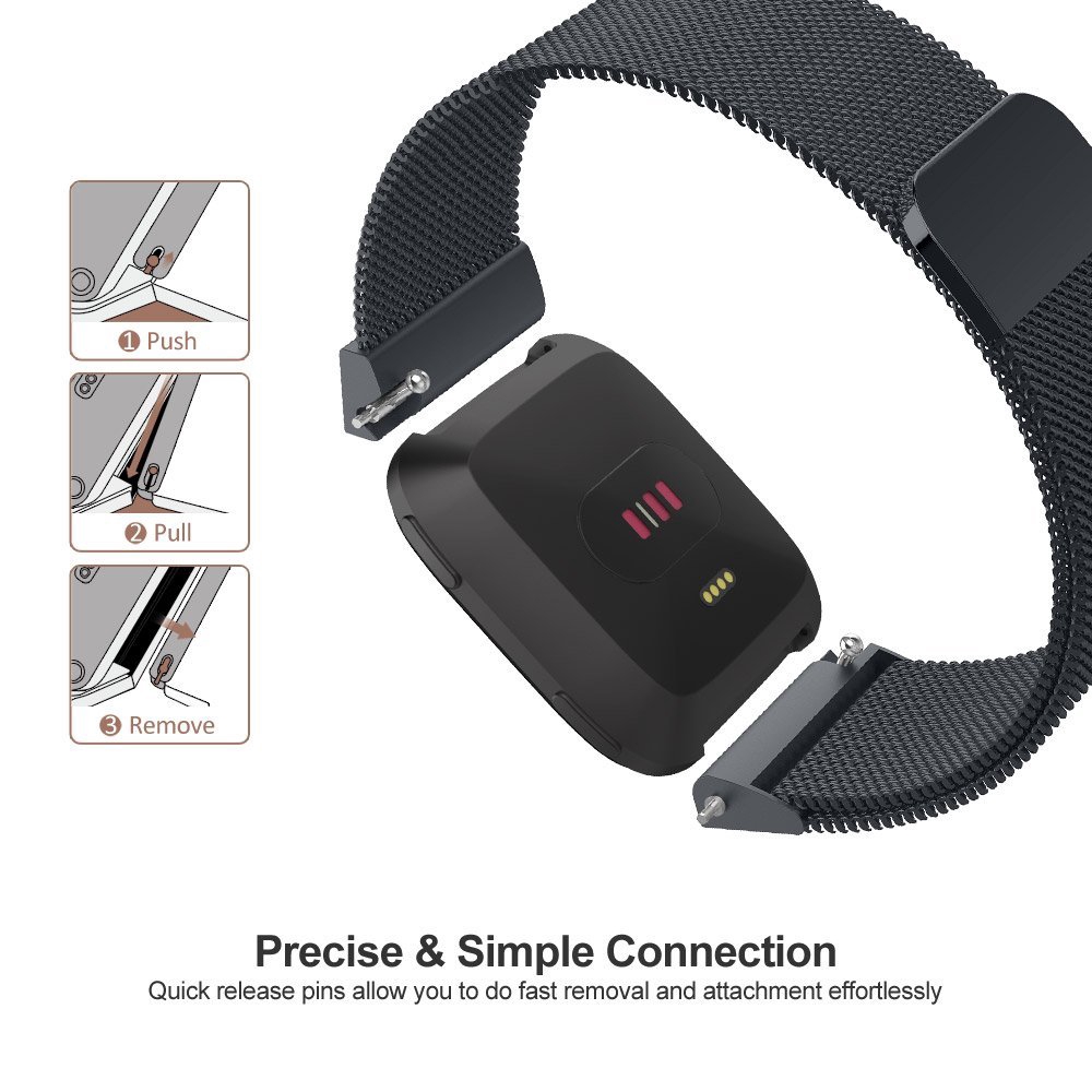 Milanese Mesh Band Strap for F - Stainless Mesh Band reseña y precio