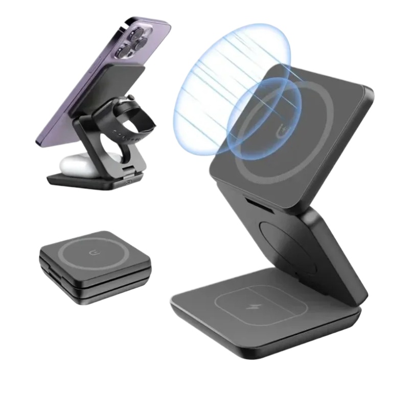 3 in 1 Foldable Magnetic Wirel - Smartwatch Ac reseña y precio