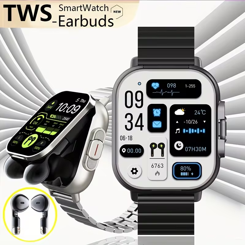 NFC Smart Watch TWS 2-in-1 Hea - Smartwatch Headset reseña y precio