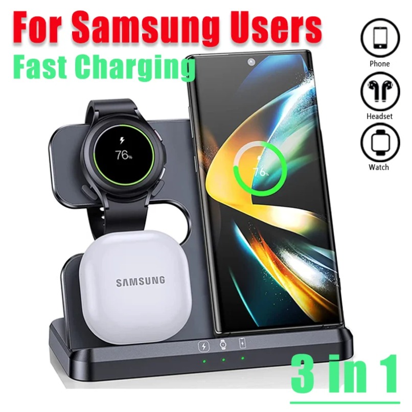3 in 1 Fast Wireless Charger S - Smartwatch Ac reseña y precio