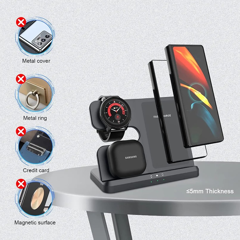 3 in 1 Fast Wireless Charger S - Smartwatch Ac reseña y precio