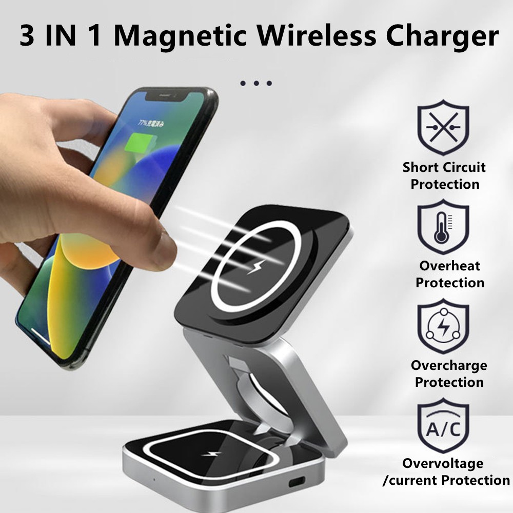Foldable Magnetic Wireless Cha - Smartwatch Ac reseña y precio