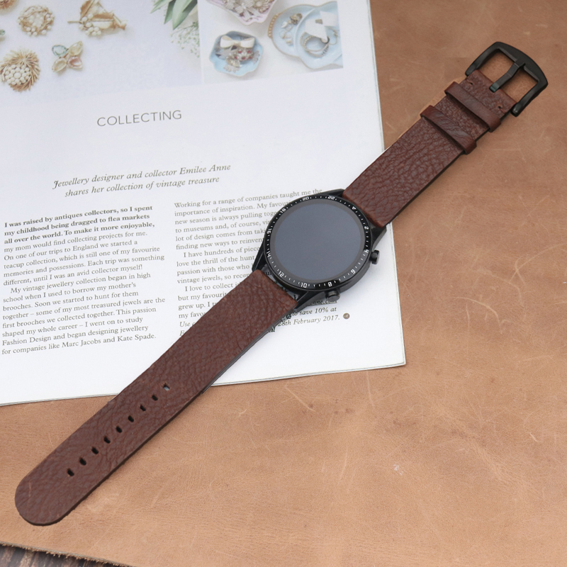Italian Calfskinl 22mm Watch S - Smartwatch Accessories Shop reseña y precio