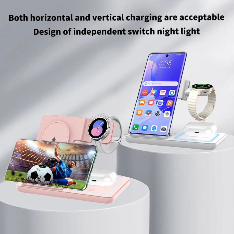 3 In 1 Foldable Wireless Charg - Smartwatch Ac reseña y precio