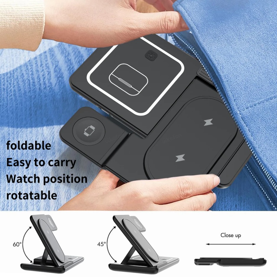 3 In 1 Foldable Wireless Charg - Smartwatch Ac reseña y precio
