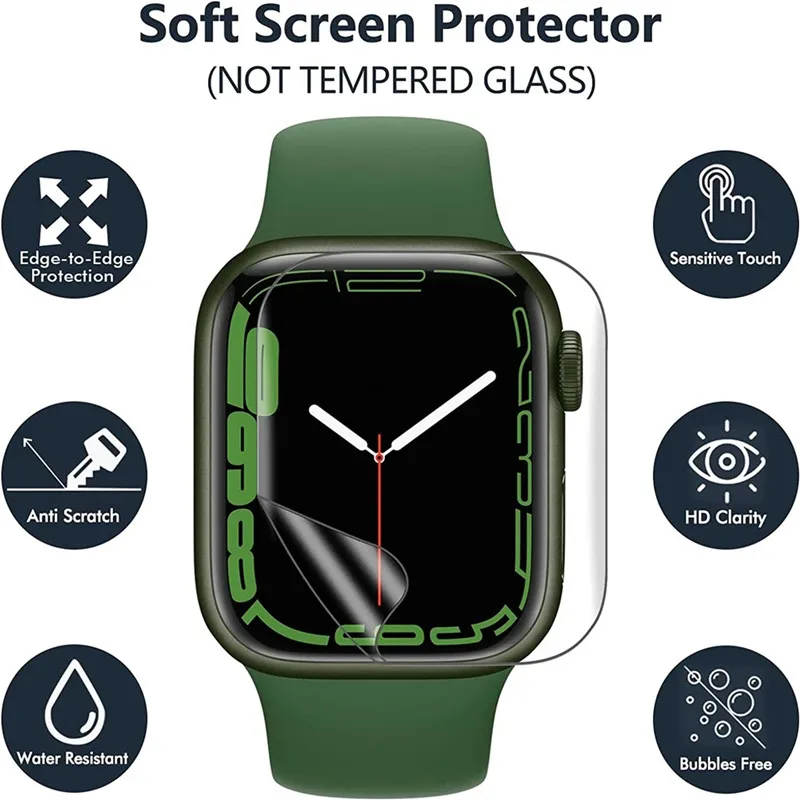 3PCS Hydrogel Film for Apple W - Watch Case Bumper reseña y precio