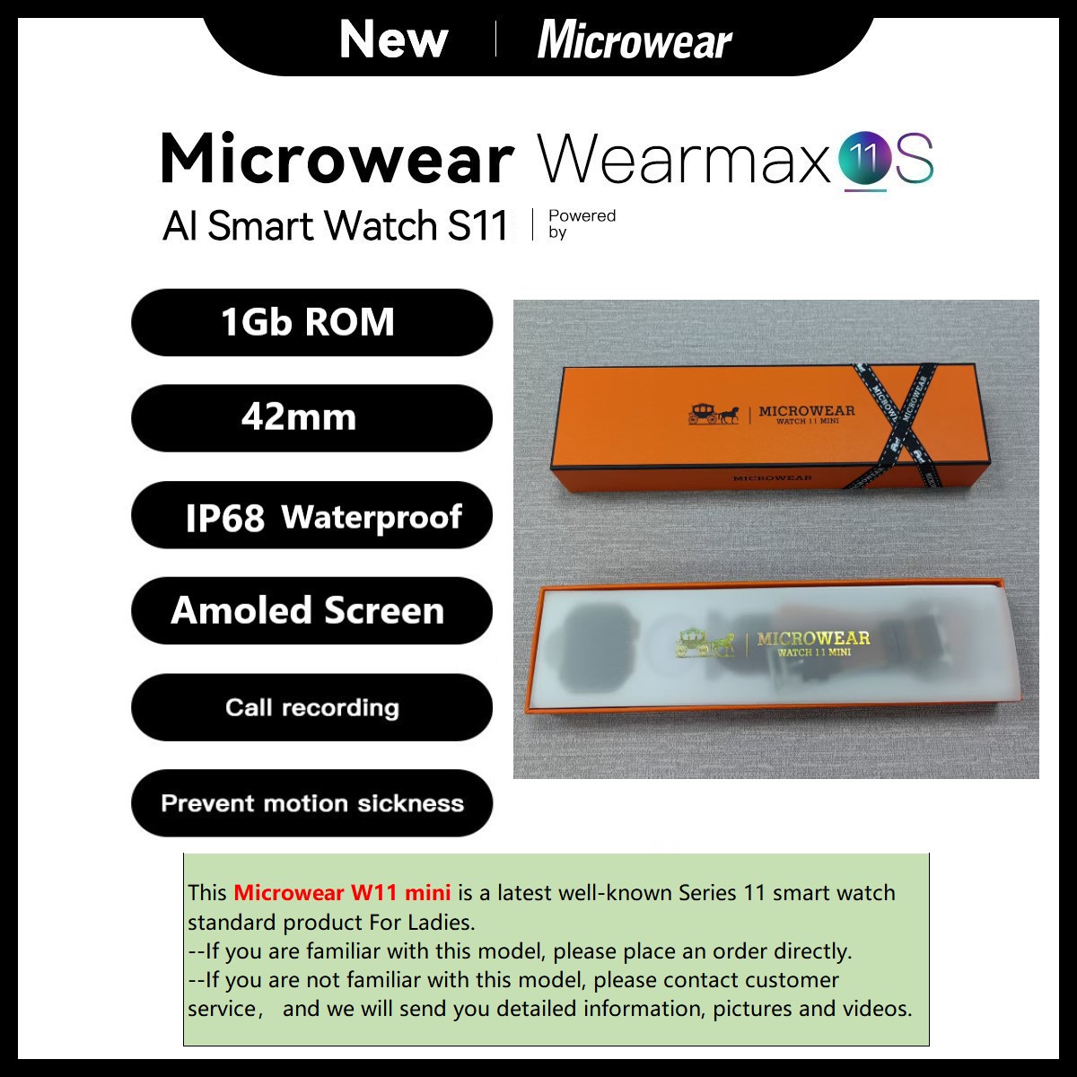 Microwear W11mini Watch11 Mini - Smartwatch M Active reseña y precio