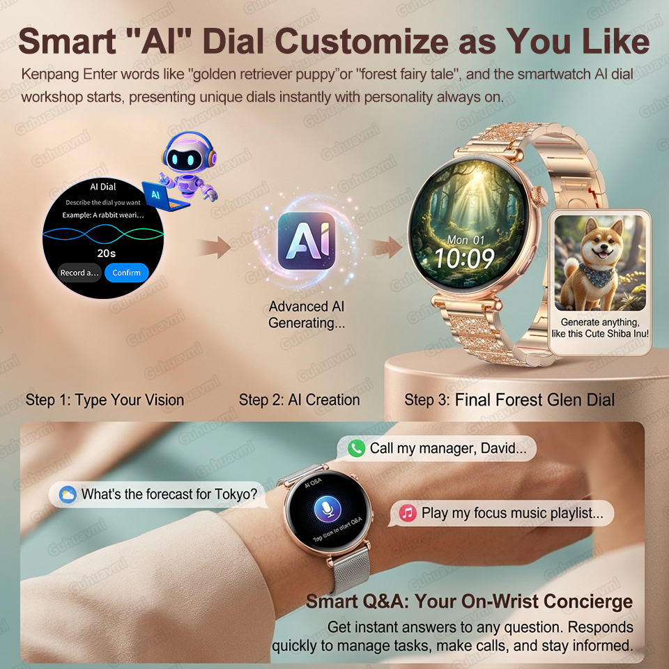 2026 New Women AI Smart Diagno - Android Smartwatch Accessories reseña y precio