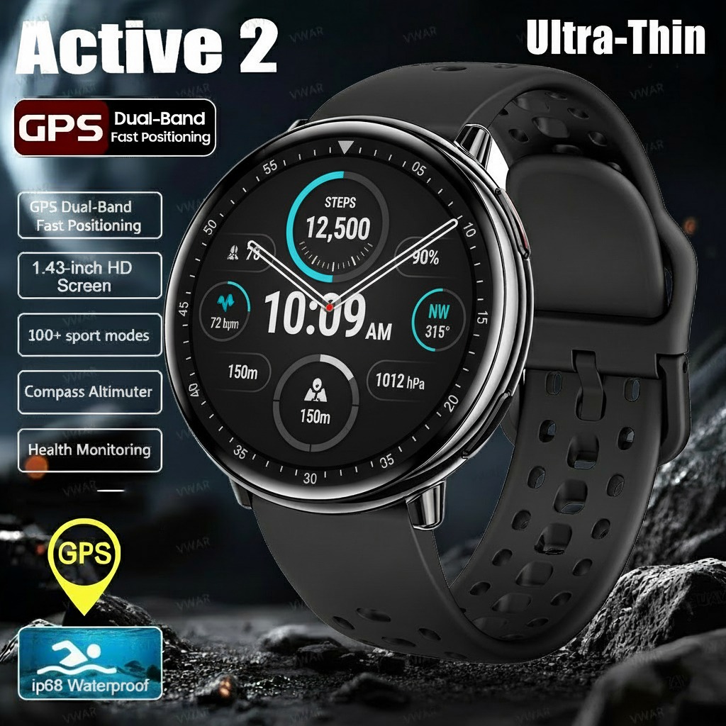 2025New Active 2 Smart Watch B - Smartwatch Headset reseña y precio