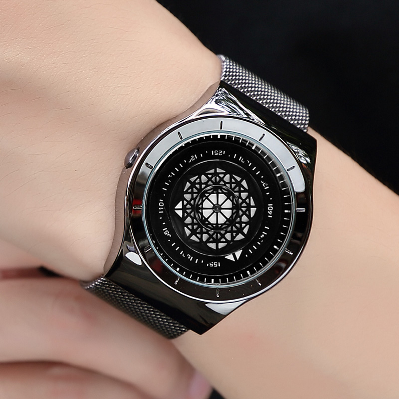 Geek Watches Men Minimalist Tu - Stainless Mesh Band reseña y precio