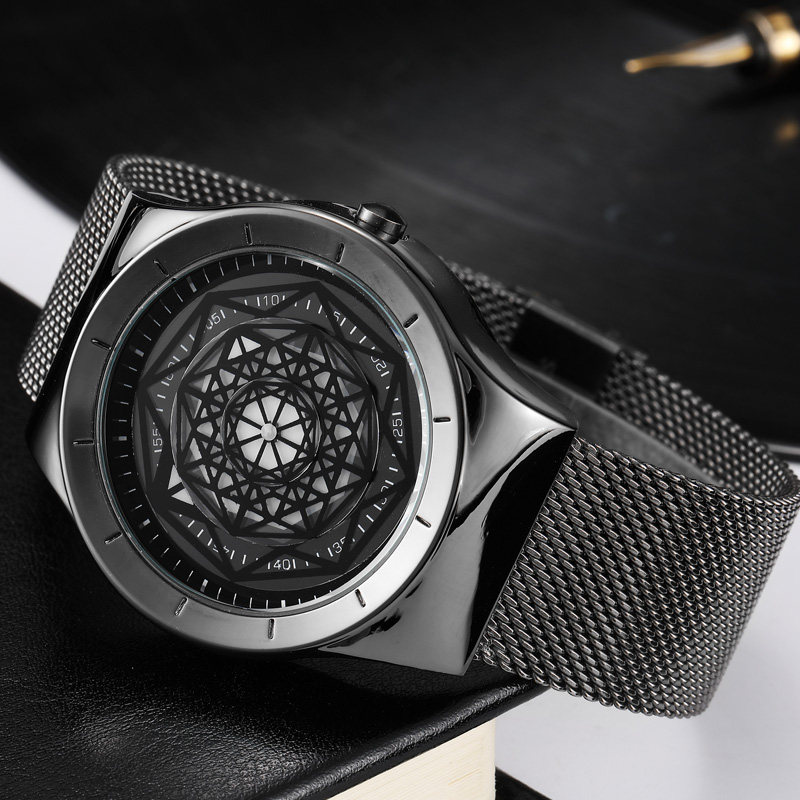 Geek Watches Men Minimalist Tu - Stainless Mesh Band reseña y precio