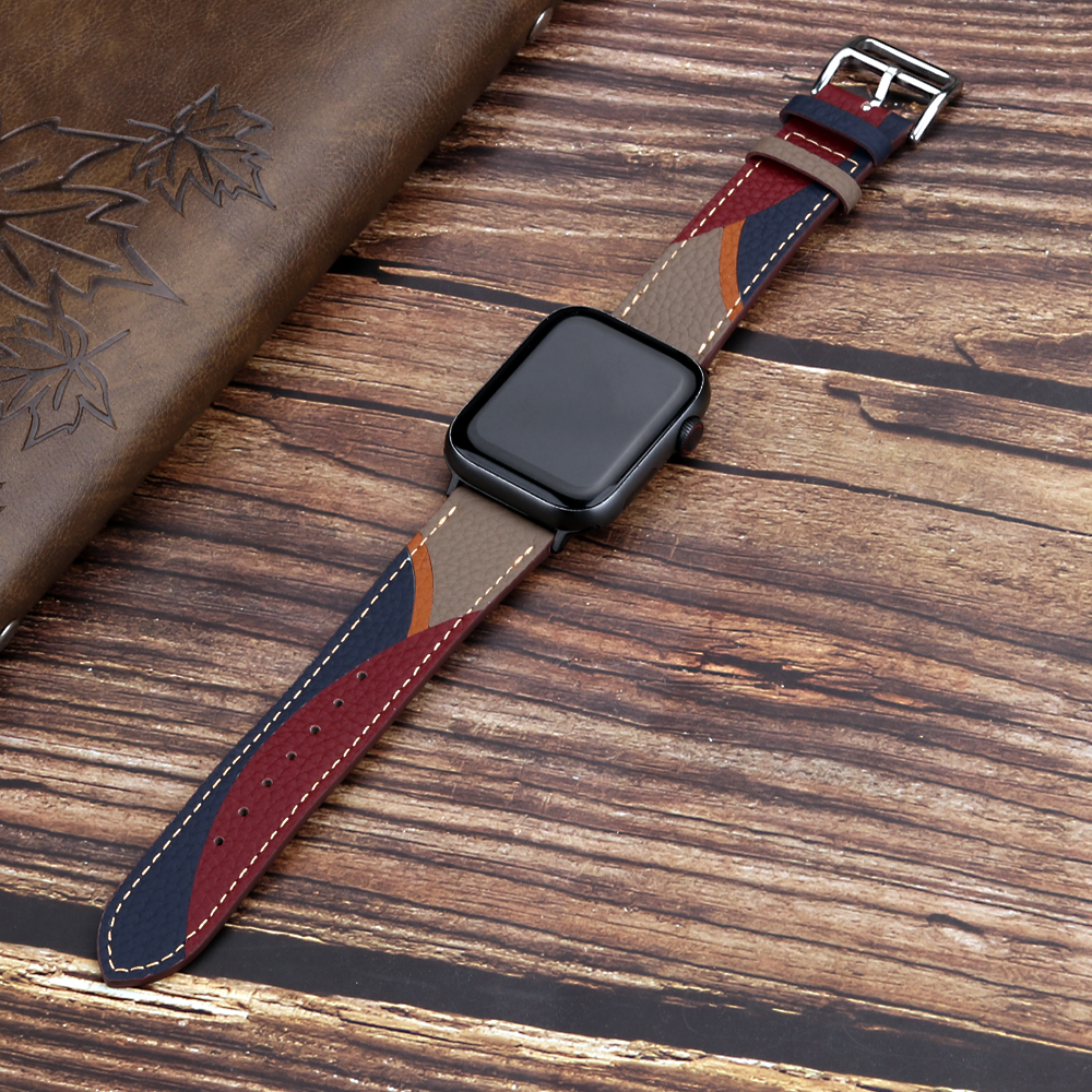 Genuine Leather Strap for Appl - Smartwatch Accessories Shop reseña y precio