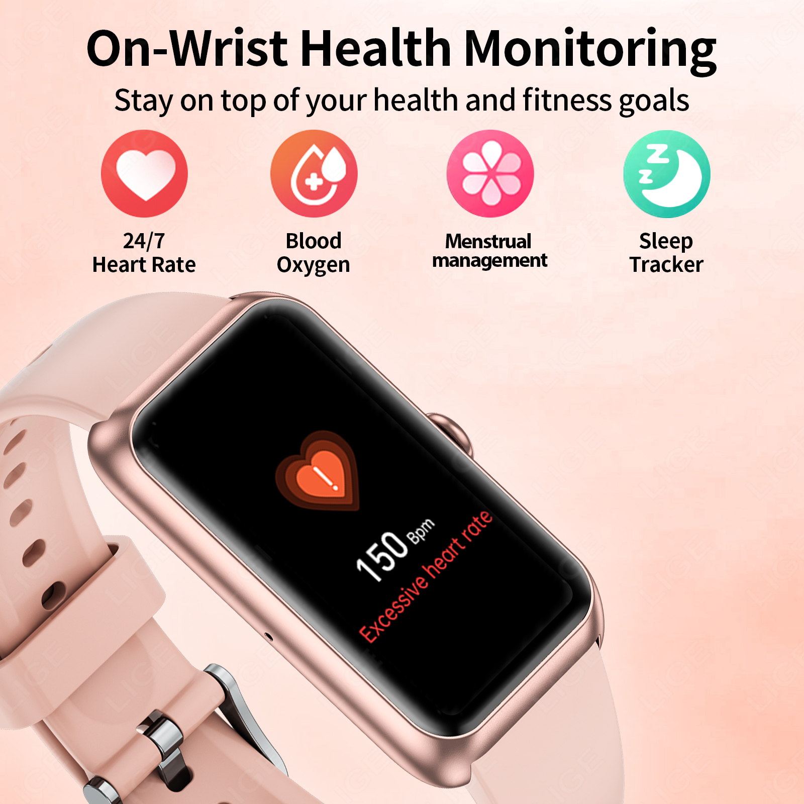 LIGE New Fashion Ladies Smart  - Android Smartwatch Accessories reseña y precio