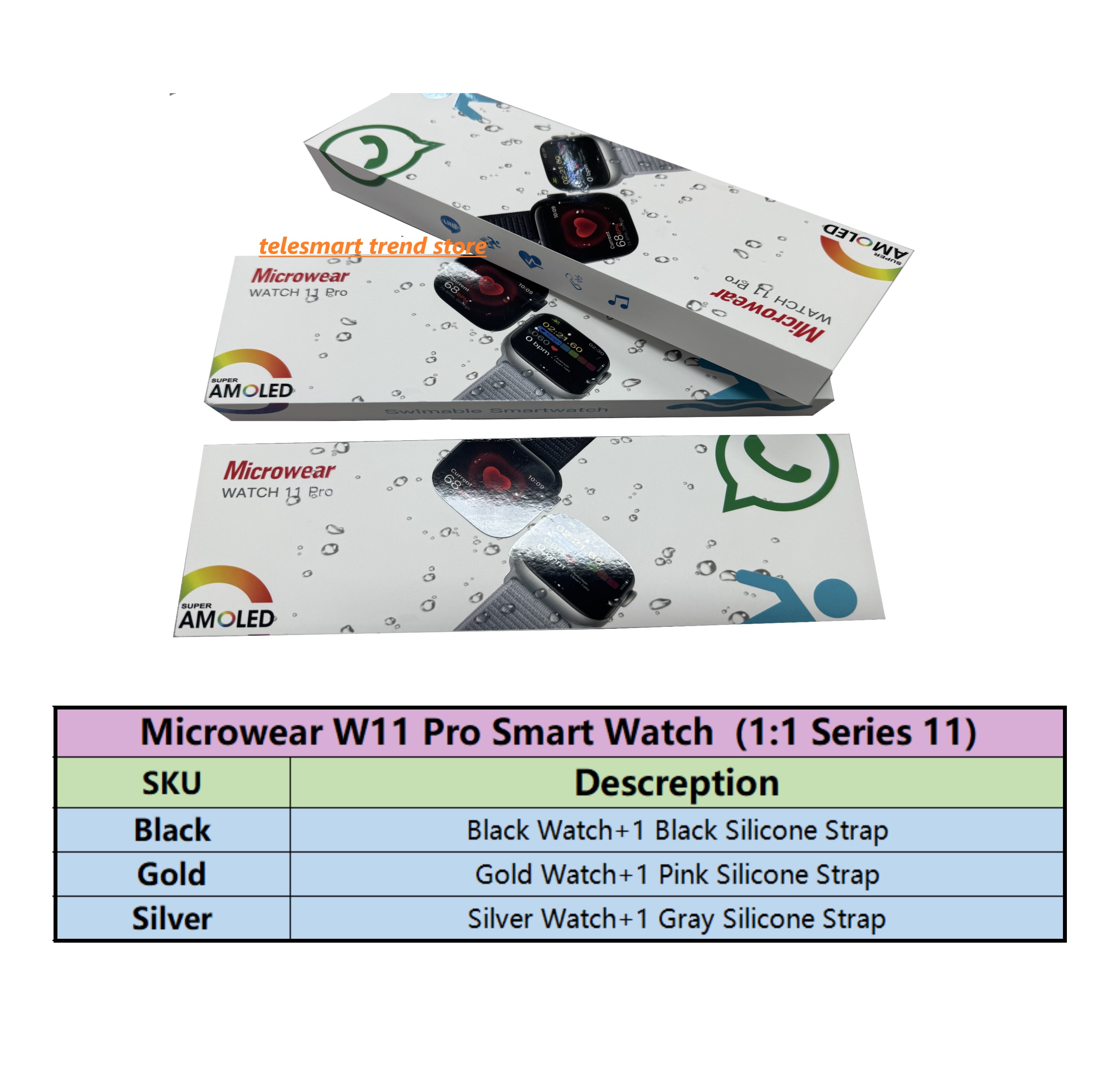 Latest W11 Pro Smart Watch S11 - Smartwatch M Active reseña y precio
