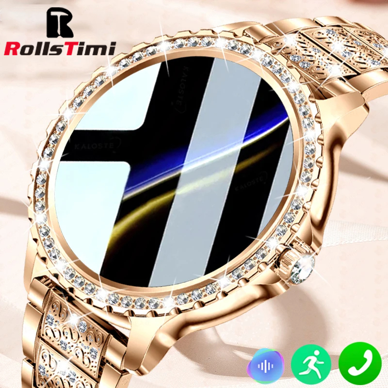 Fashion Luxury Gold Women Smar - Smartwatch Face reseña y precio