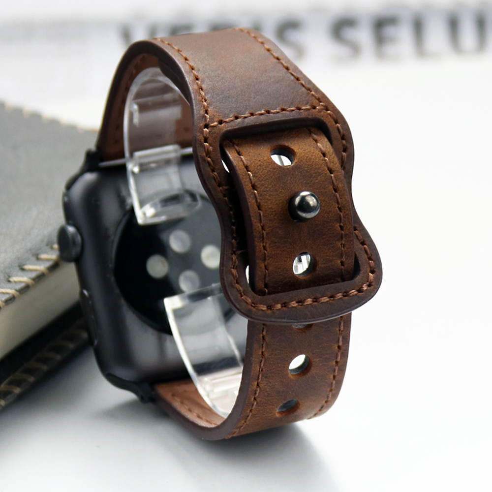 Genuine Leather Correa Strap f - Smartwatch Accessories Shop reseña y precio