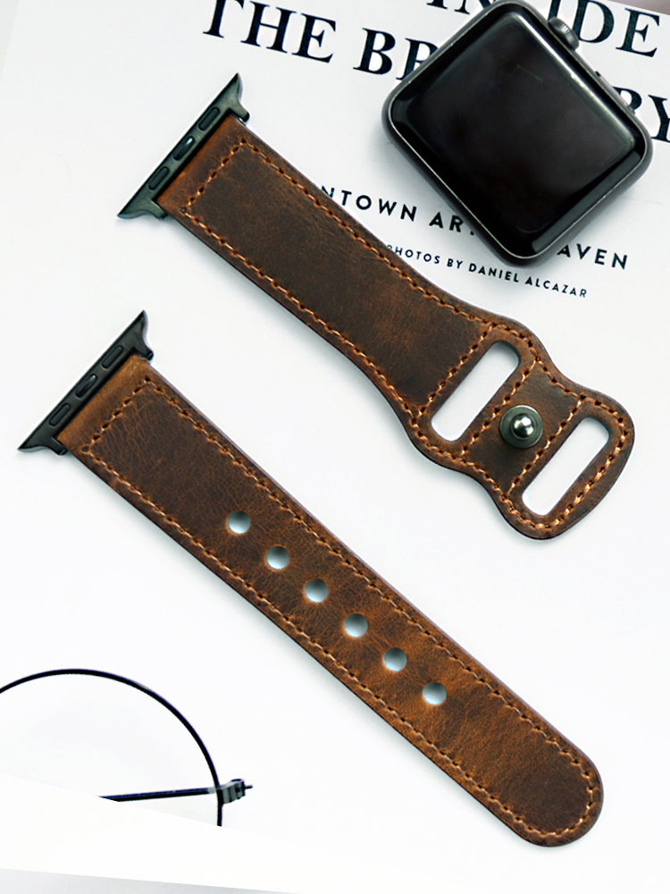 Genuine Leather Correa Strap f - Smartwatch Accessories Shop reseña y precio