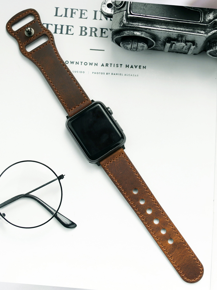 Genuine Leather Correa Strap f - Smartwatch Accessories Shop reseña y precio