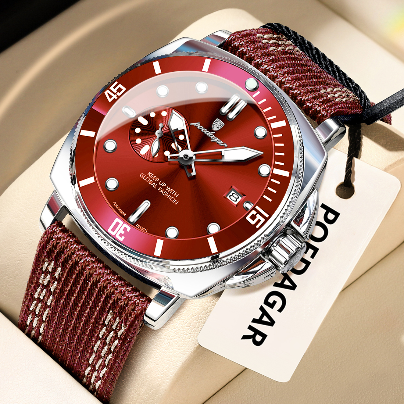 POEDAGAR Luxury Fashion Man Wa - Smartwatch Guess reseña y precio